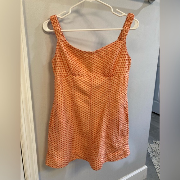 Free People Berry Kiss Mini Dress Peach Size large - Picture 2 of 7